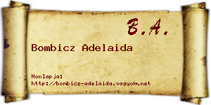 Bombicz Adelaida névjegykártya